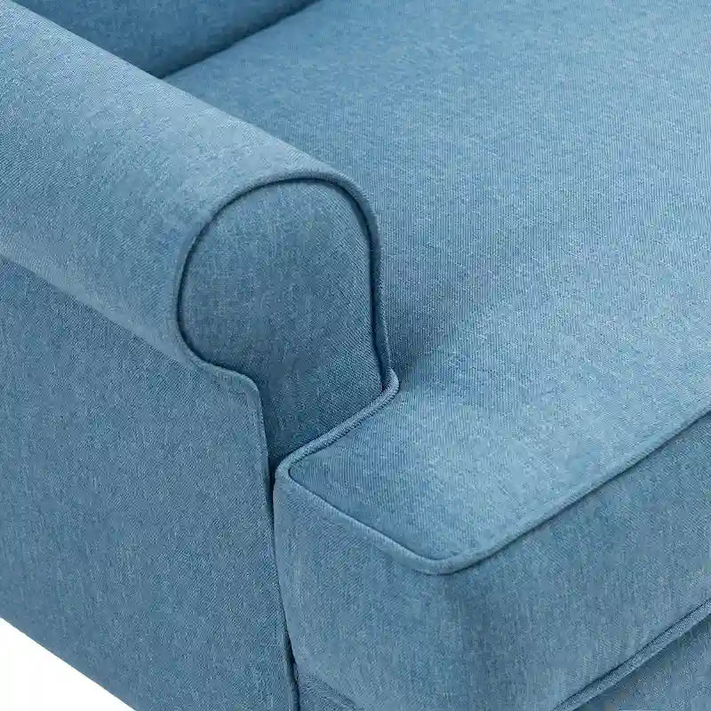 Lot de 2 fauteuils à oreilles élégants pour salon, fauteuils d'appoint rembourrés