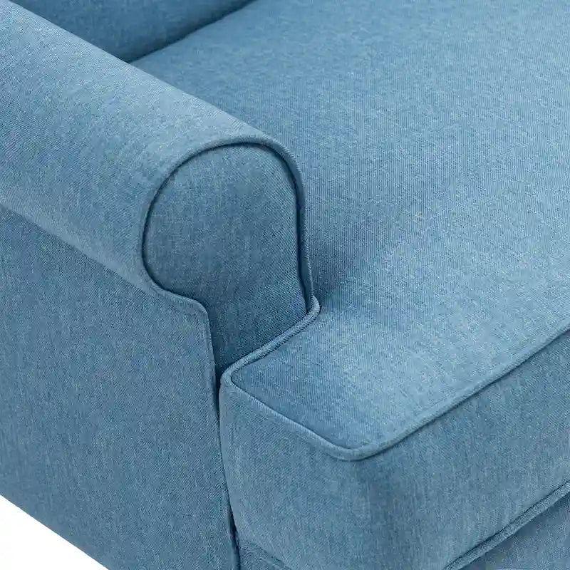 Lot de 2 fauteuils à oreilles élégants pour salon, fauteuils d'appoint rembourrés