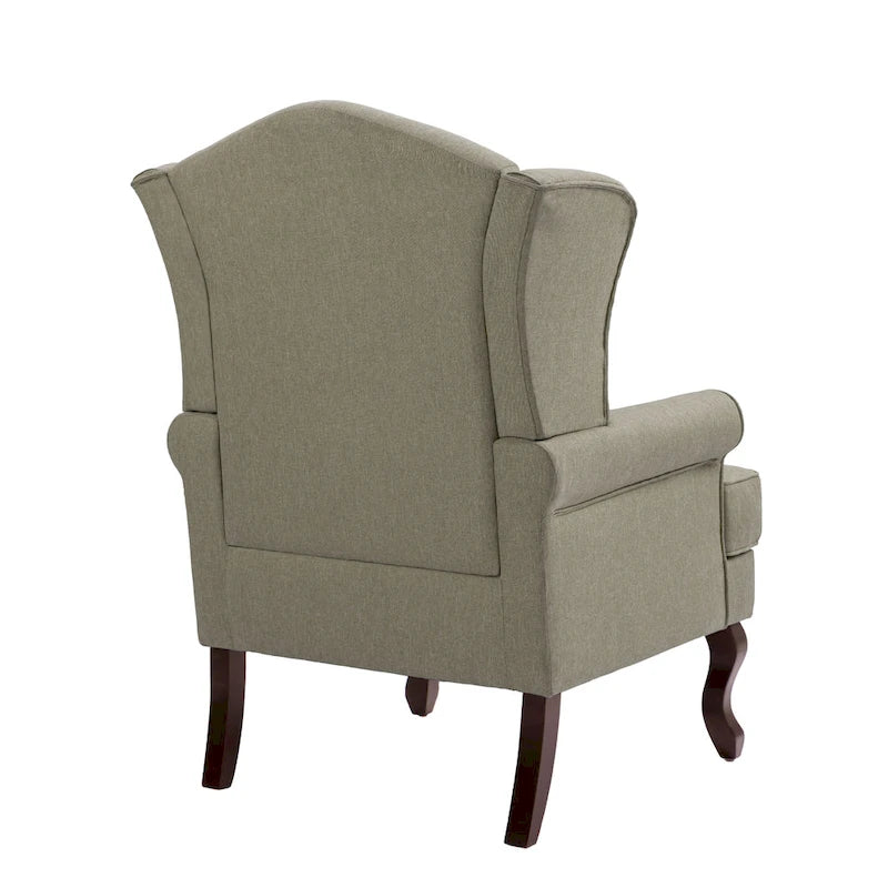 Lot de 2 fauteuils à oreilles élégants pour salon, fauteuils d'appoint rembourrés