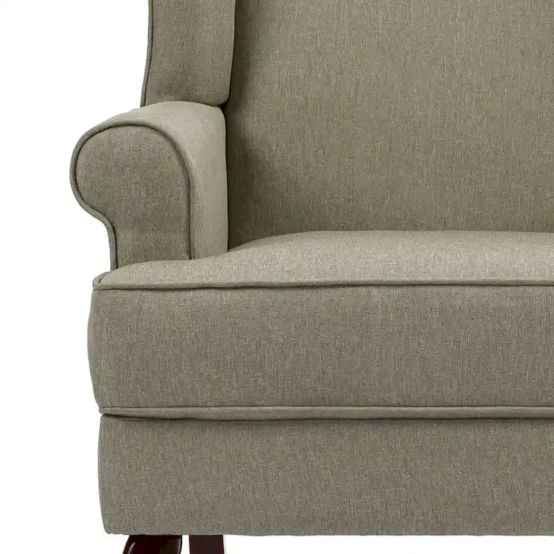 Lot de 2 fauteuils à oreilles élégants pour salon, fauteuils d'appoint rembourrés