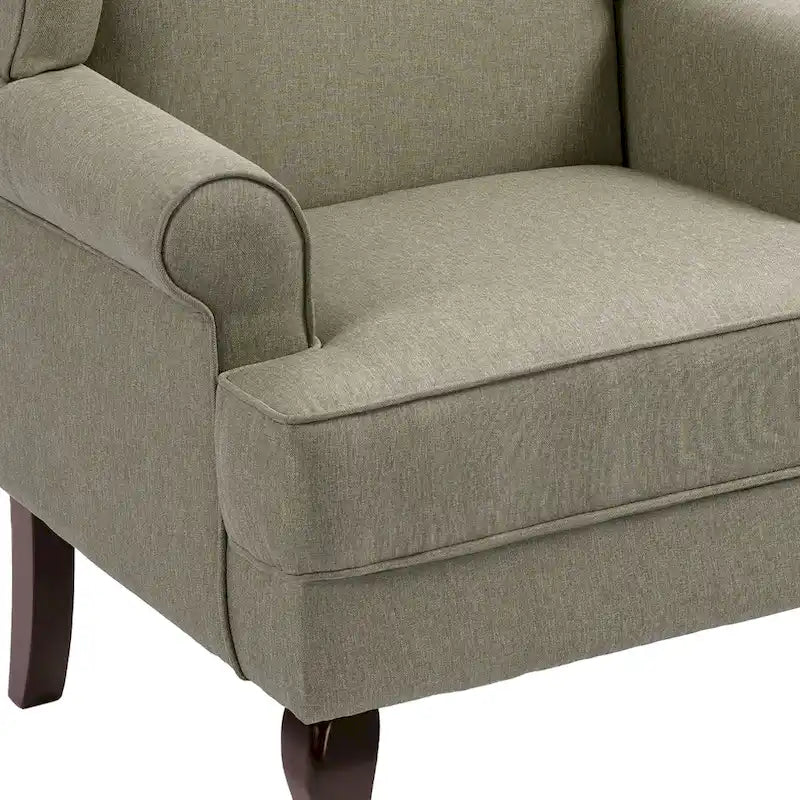 Lot de 2 fauteuils à oreilles élégants pour salon, fauteuils d'appoint rembourrés