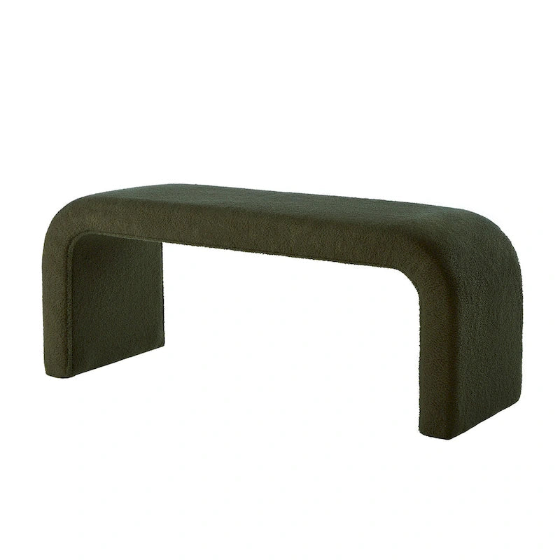 Ensemble petit canapé trois places et pouf