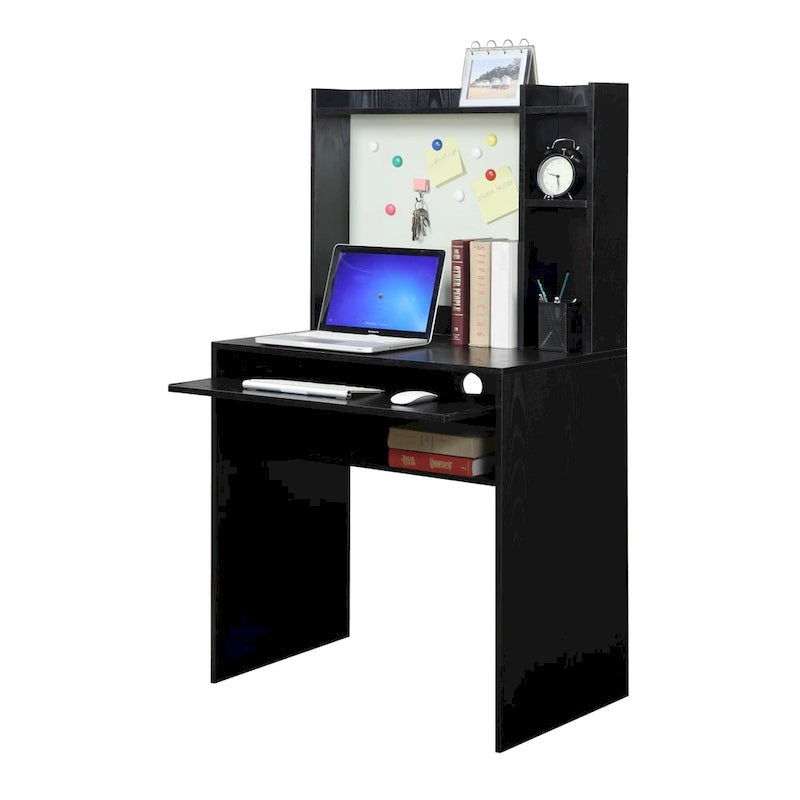Bureau d'étudiant Convenience Concepts avec tableau d'affichage magnétique et étagères