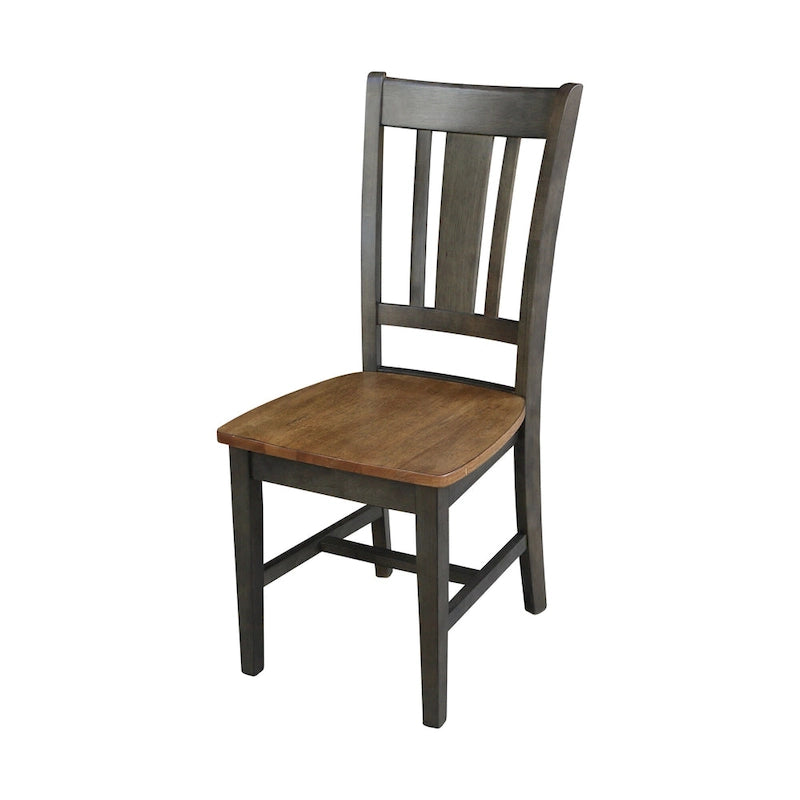 Table de salle à manger extensible ronde en bois massif de 36 po avec 2 chaises de salle à manger