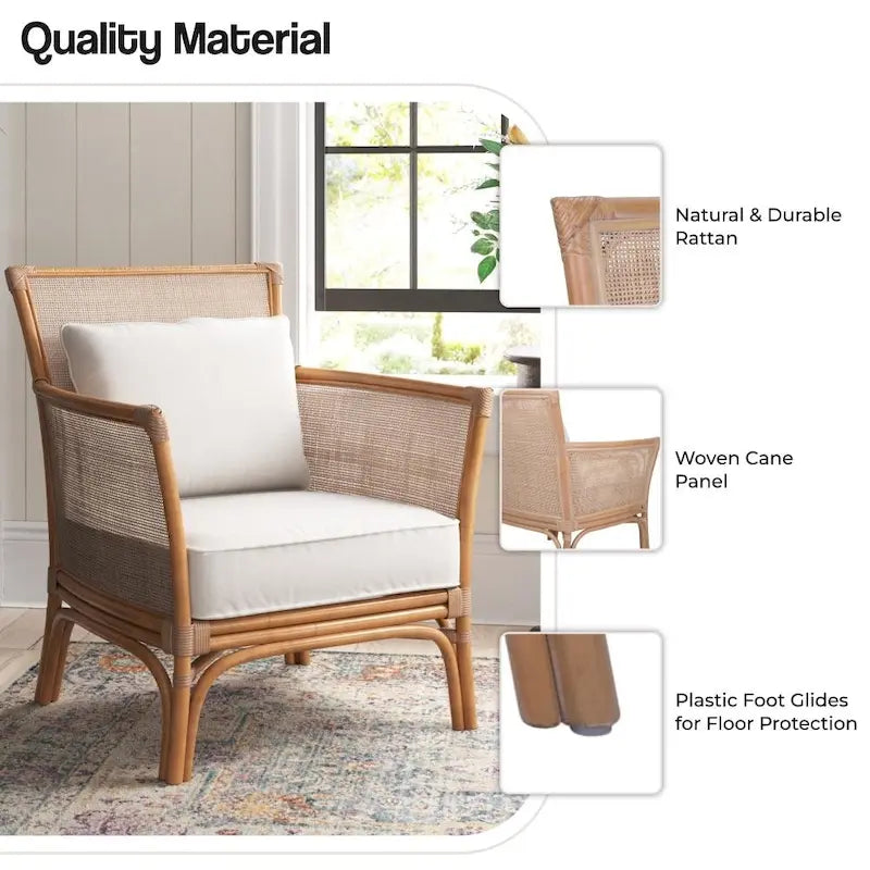 Fauteuil d'appoint en rotin