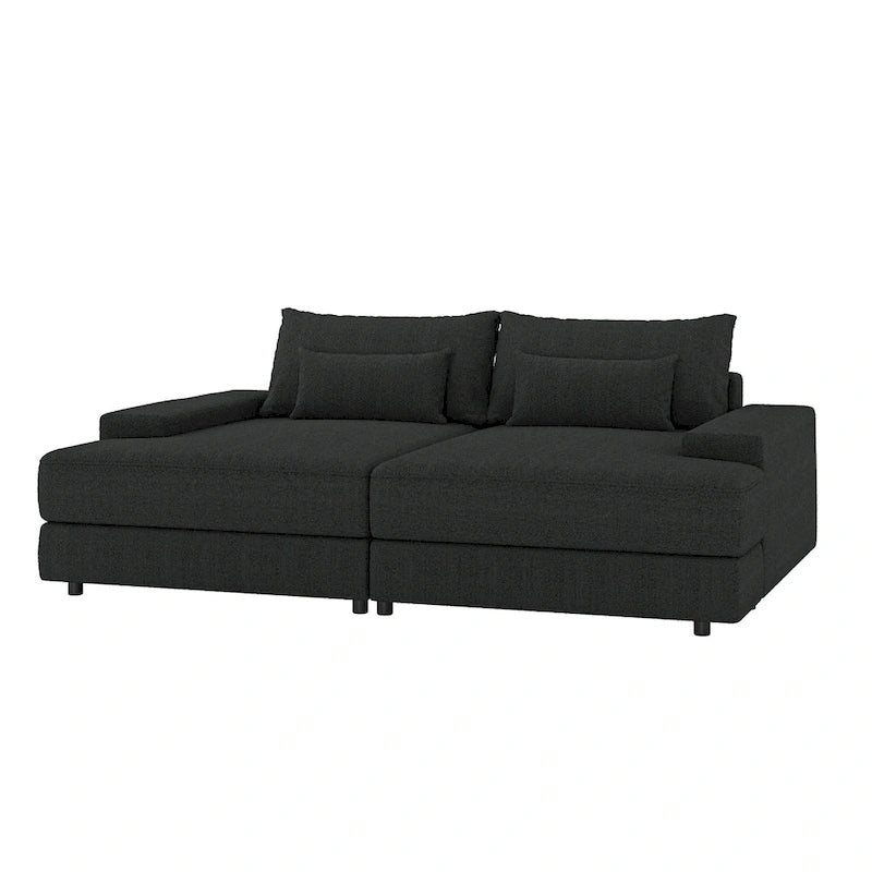 Fauteuil canapé carré de 57 pouces de profondeur
