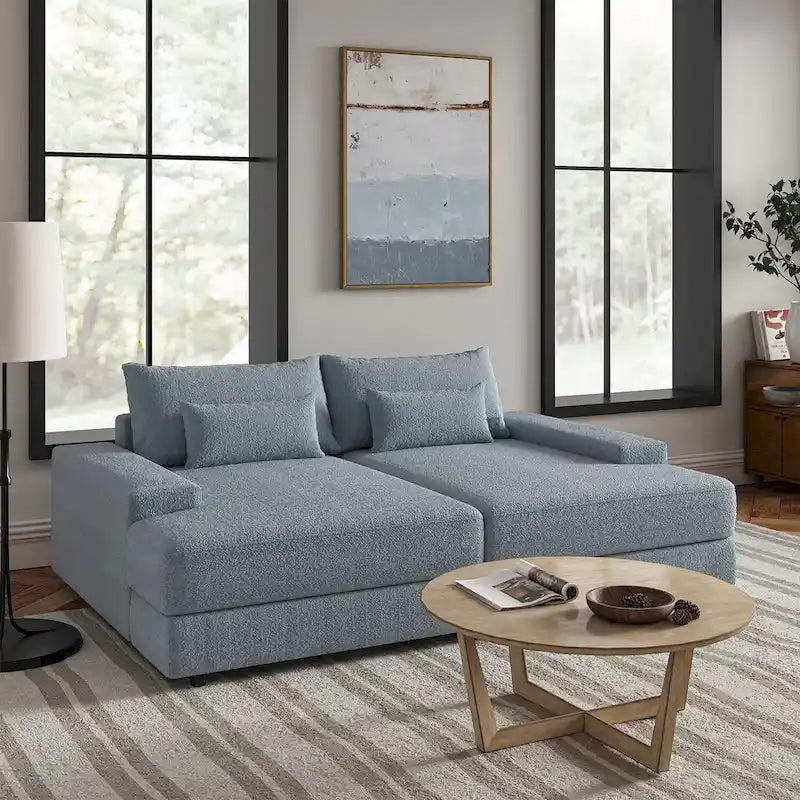 Fauteuil canapé carré de 57 pouces de profondeur