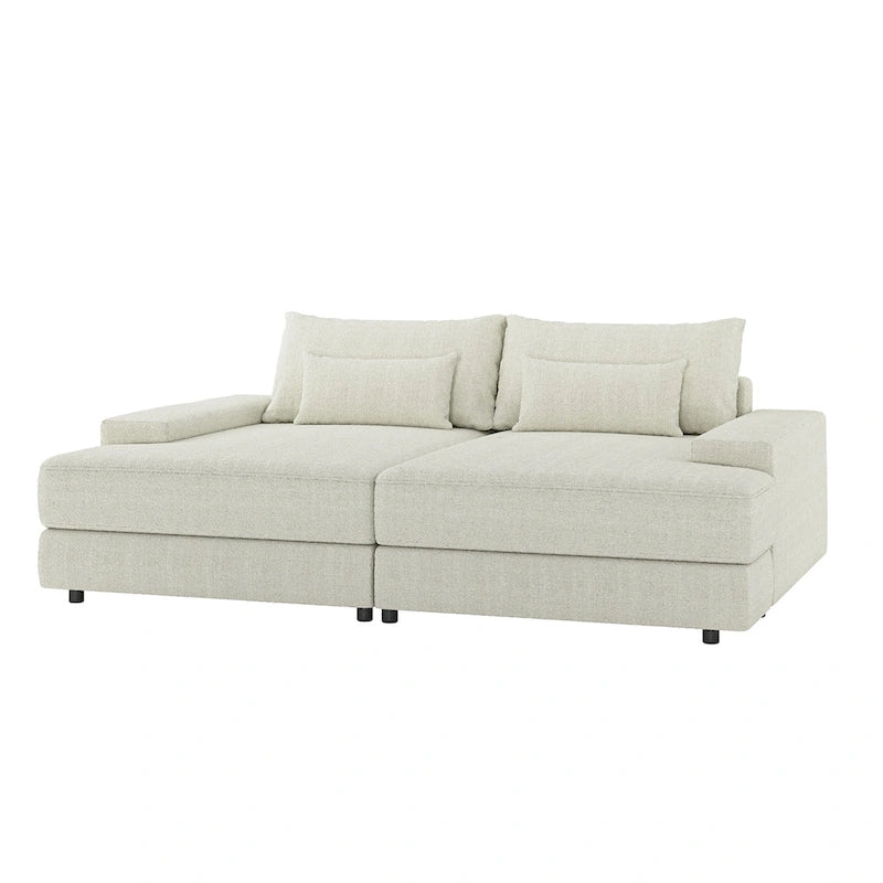 Fauteuil canapé carré de 57 pouces de profondeur