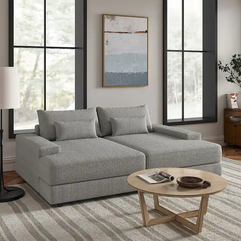 Fauteuil canapé carré de 57 pouces de profondeur
