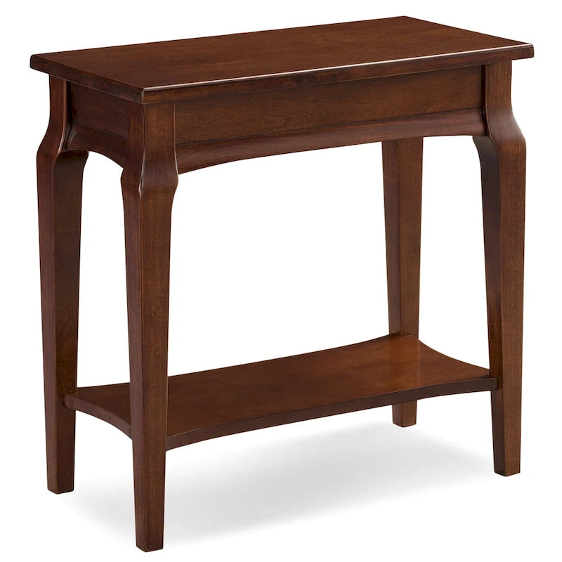 Table d'appoint étroite en bois gris