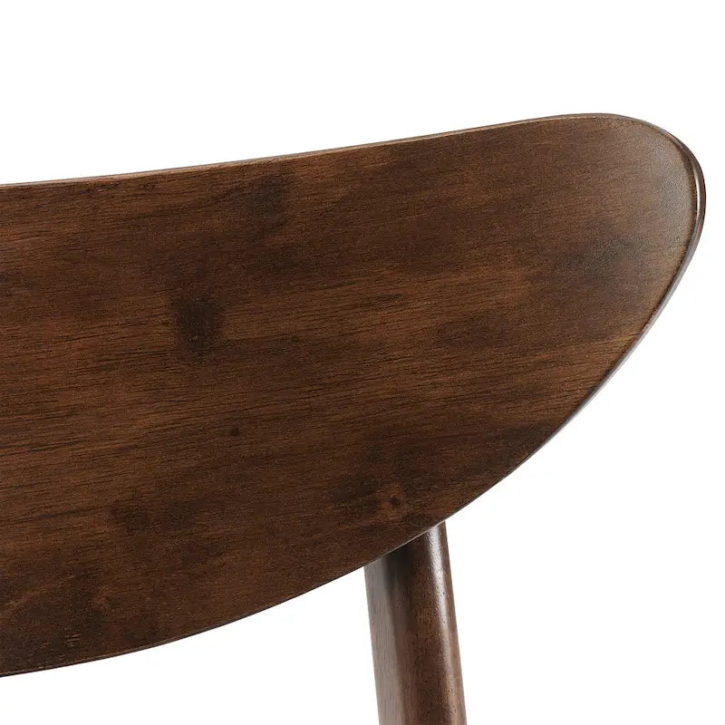 Lot de 2 chaises de salle à manger en bois avec assise rembourrée – 33,25 H x 19,75 L x 19,75 P