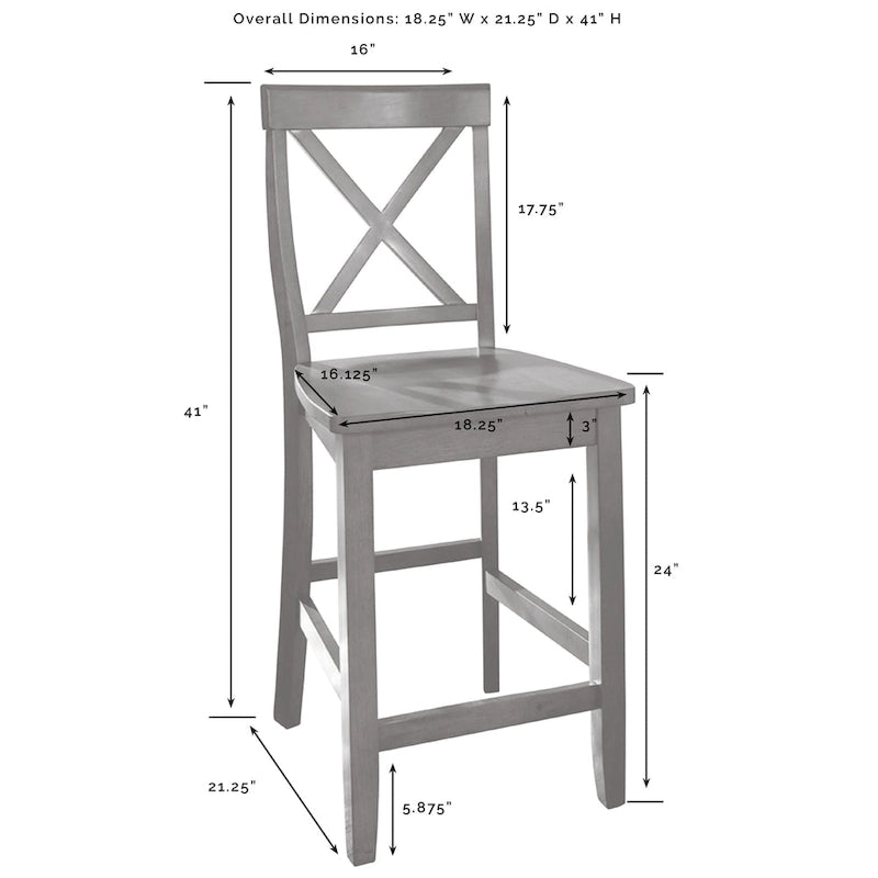 Îlot de cuisine avec comptoir en bois (associé à des tabourets hauts avec dossiers en forme de X)