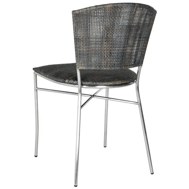 Chaise de salle à manger noire (lot de 2) - 17,5 x 21,8 x 33,3 - 18L x 22P x 33H