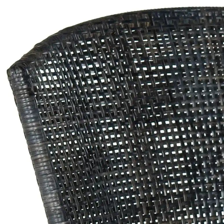 Chaise de salle à manger noire (lot de 2) - 17,5 x 21,8 x 33,3 - 18L x 22P x 33H