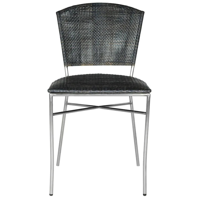 Chaise de salle à manger noire (lot de 2) - 17,5 x 21,8 x 33,3 - 18L x 22P x 33H