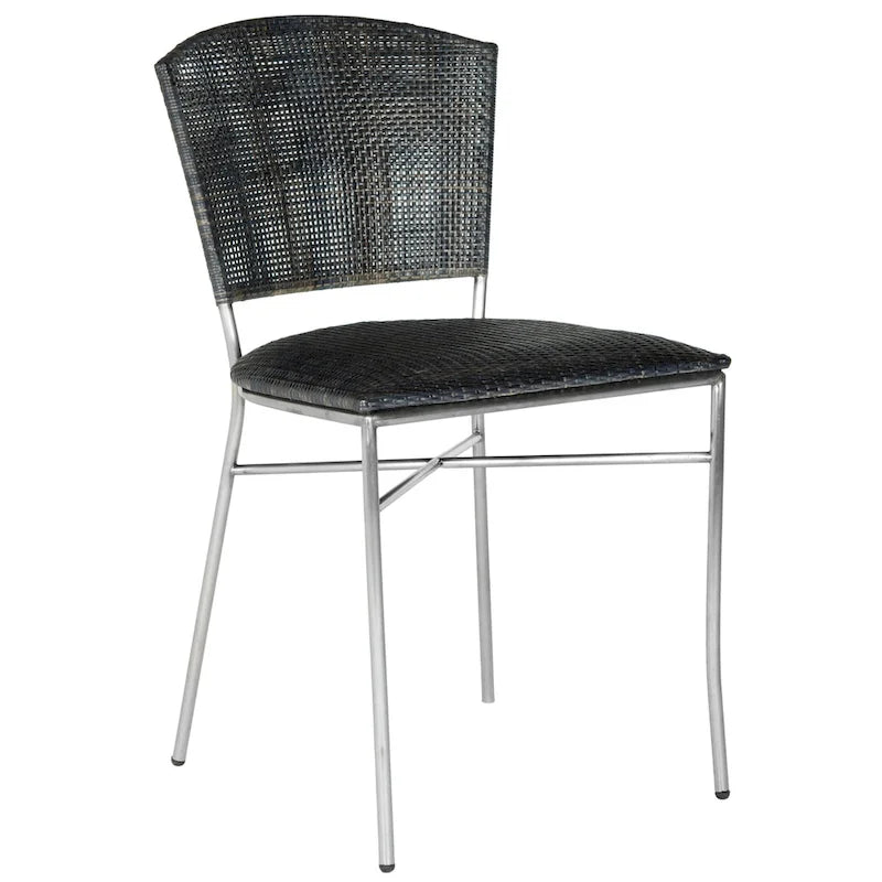 Chaise de salle à manger noire (lot de 2) - 17,5 x 21,8 x 33,3 - 18L x 22P x 33H