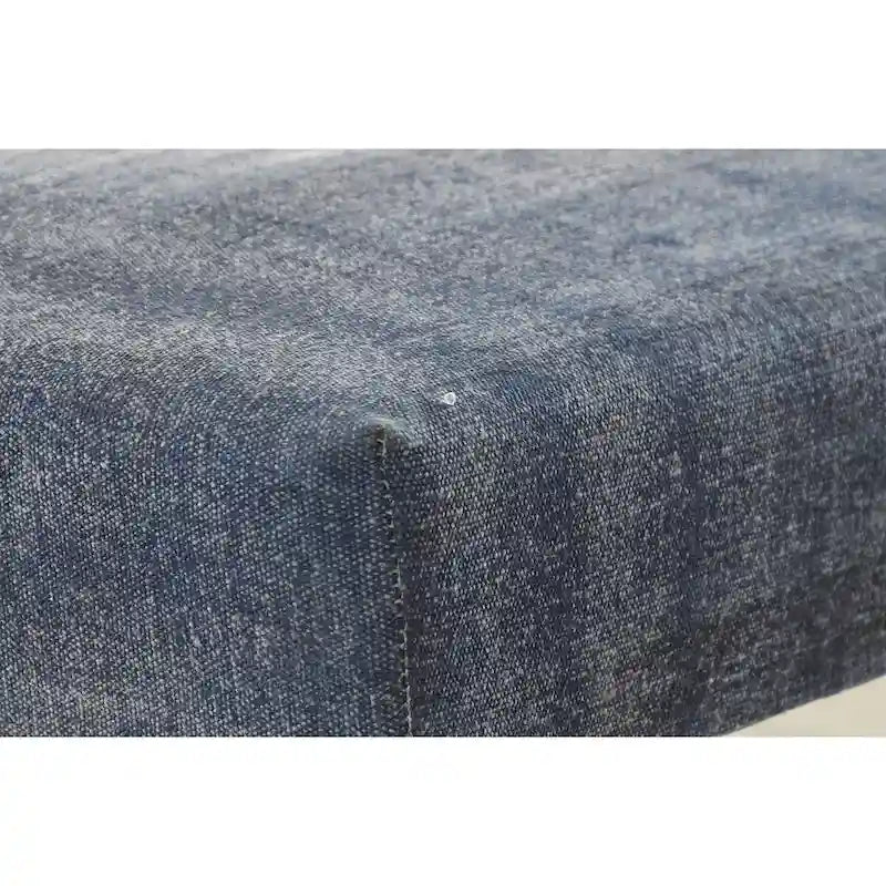 47 Banc rectangulaire vieilli bleu antique
