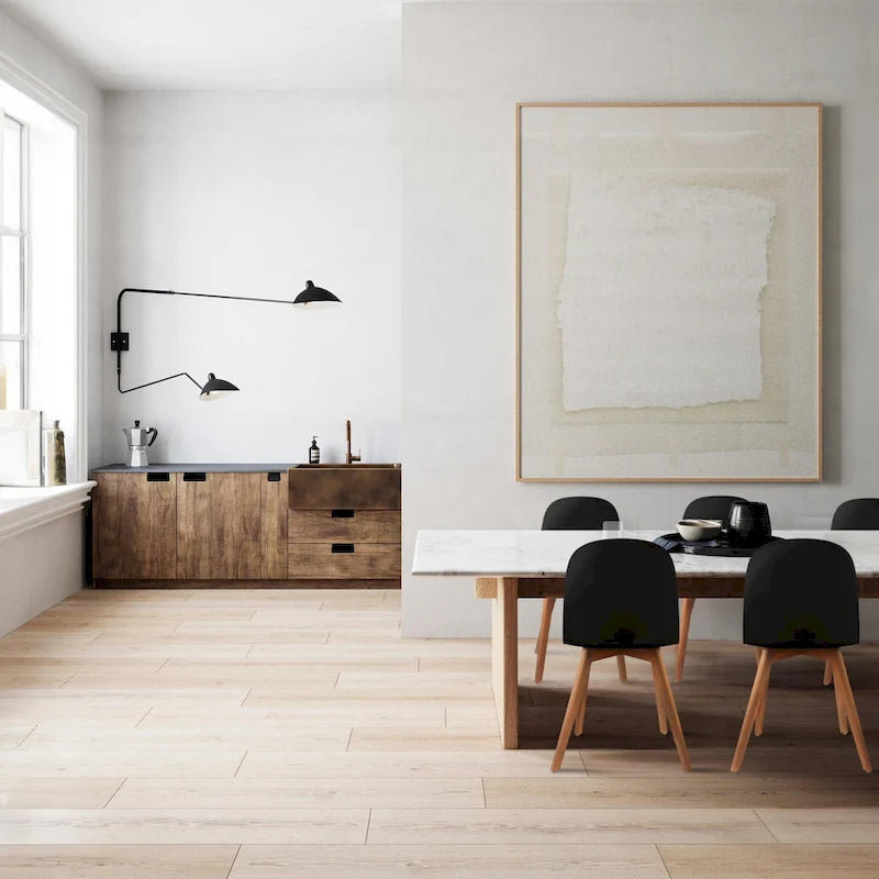 Lot de 2 chaises de salle à manger en plastique avec pieds en bois pour événements, cuisine, bureau, jardin, terrasse, café