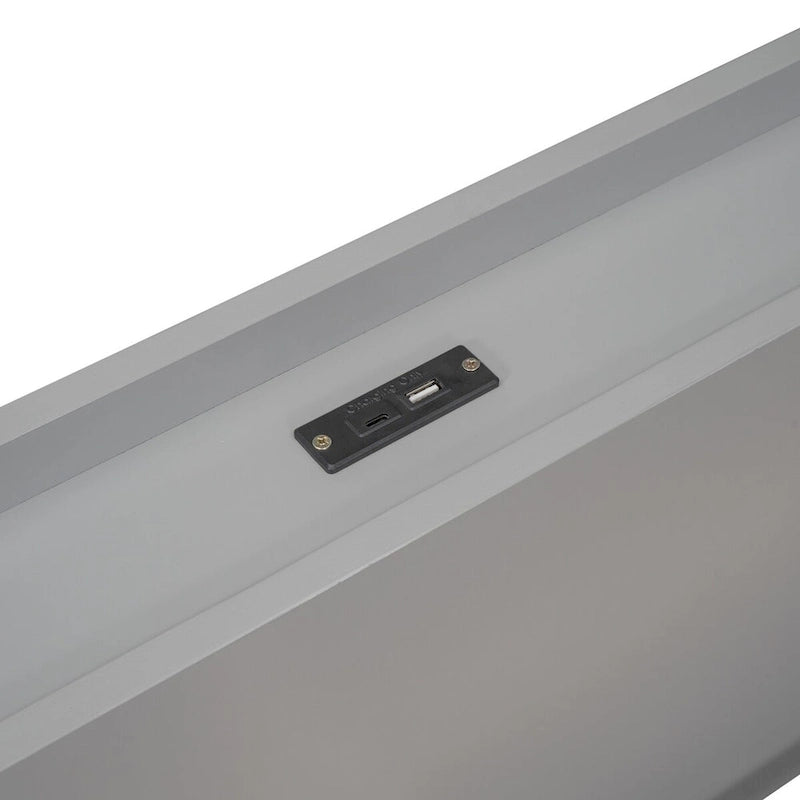 Cadre de lit plateforme simple avec ports USB