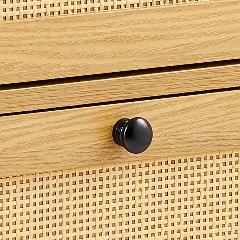 Table de chevet en rotin de style bohème