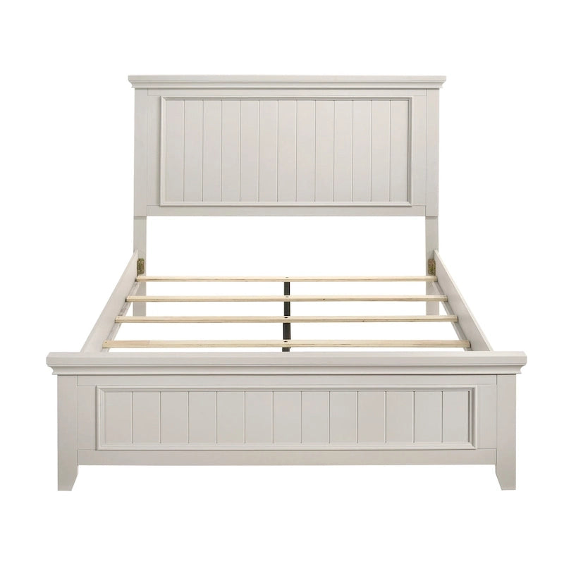 Mobilier de chambre à coucher, comprenant un lit et deux tables de chevet