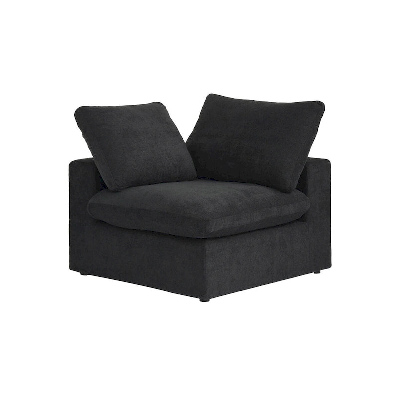 Canapé d'angle modulable en L convertible avec rangements