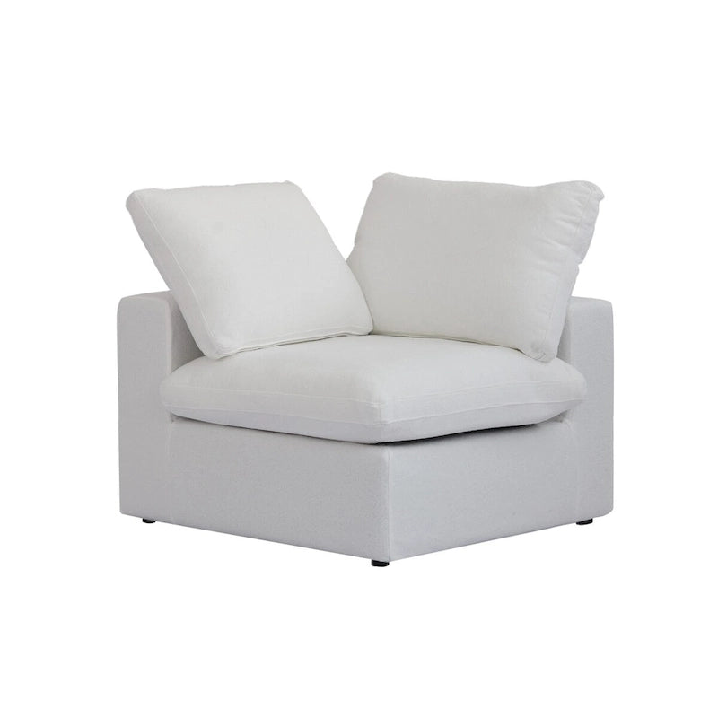 Canapé d'angle modulable en L convertible avec rangements