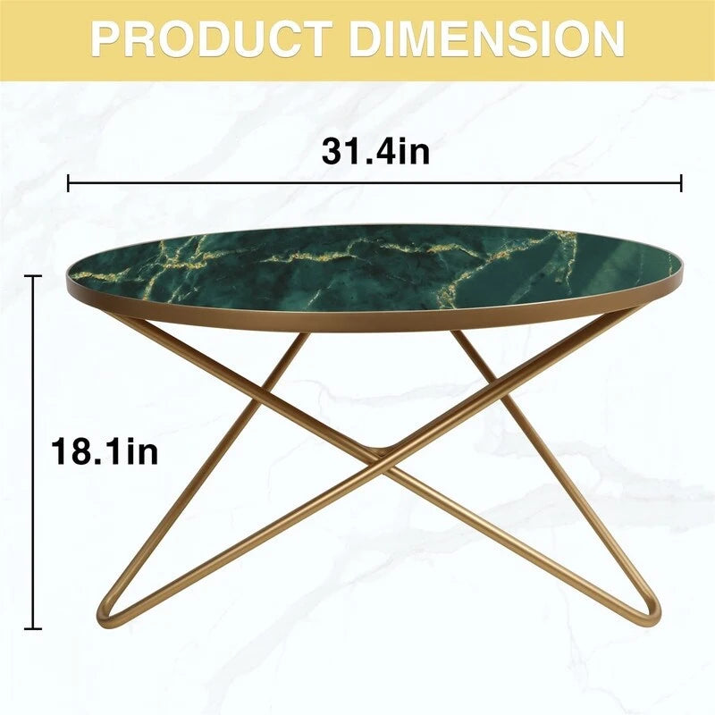 Table basse ronde – 31,5 P x 31,5 L x 18 H