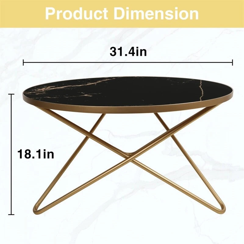 Table basse ronde – 31,5 P x 31,5 L x 18 H