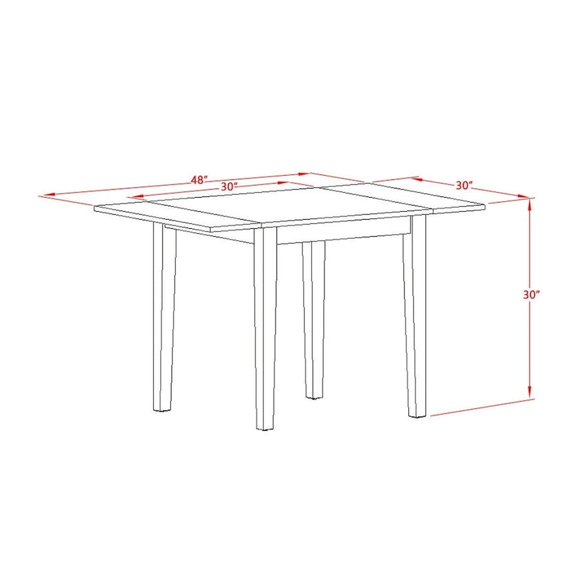 Table et chaises de salle à manger trois pièces