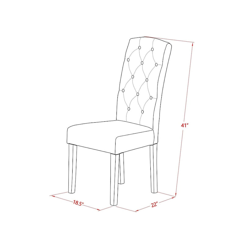 Table et chaises de salle à manger trois pièces