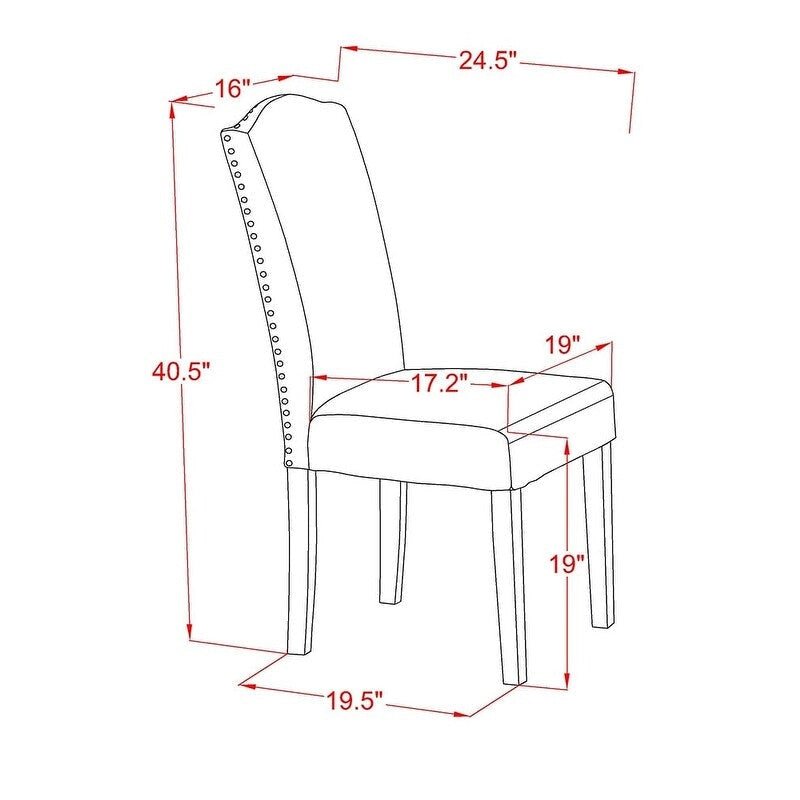 Table et chaises de salle à manger trois pièces