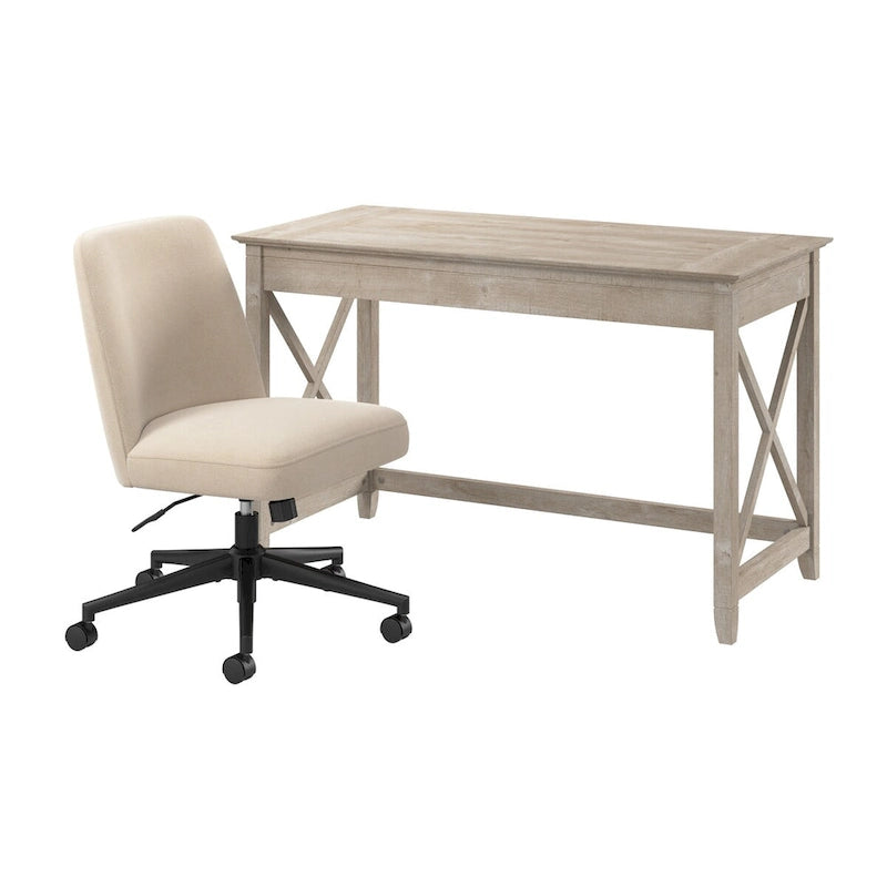 Ensemble bureau et chaise de 122 cm de large x 61 cm de profondeur