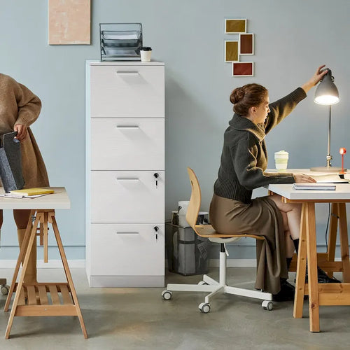 Meuble de classement vertical à 4 tiroirs de 51 H, verrouillable, pour bureau à domicile